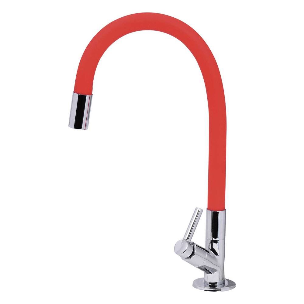 Torneira De Cozinha Flexível Liege Bancada - Coral