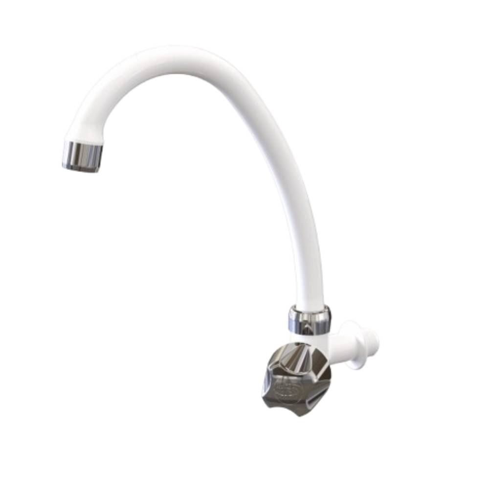 Torneira de Cozinha Parede Bica Alta Durin - BRANCO