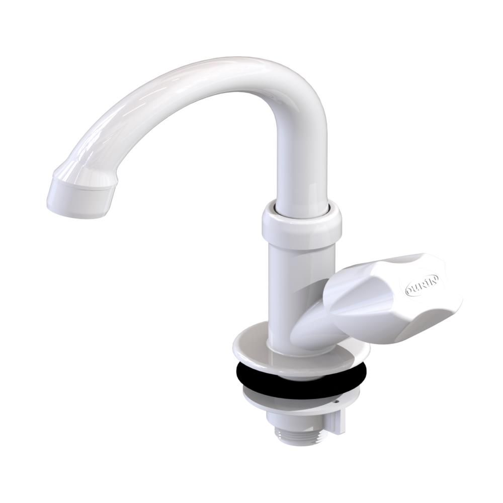 Torneira Mesa Lavatório Pp Bica Baixa Branca