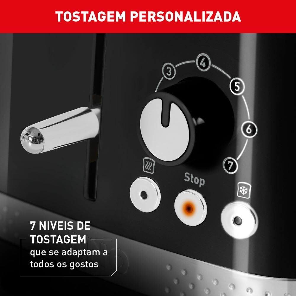 Torradeira Arno Soleil com 7 Níveis de Tostagem 