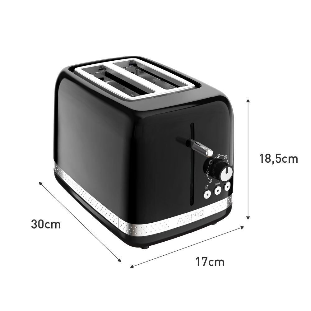 Torradeira Arno Soleil com 7 Níveis de Tostagem 