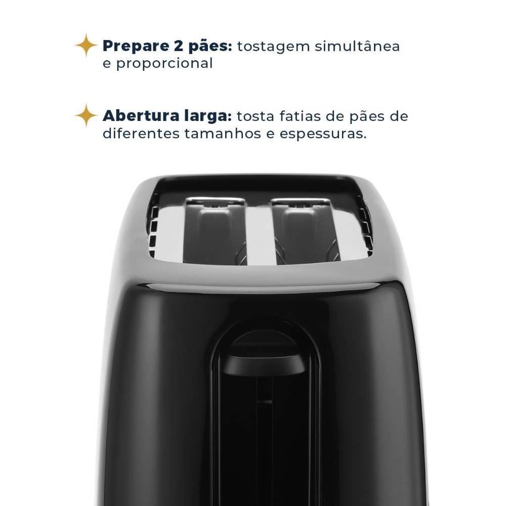 Torradeira Britânia 6 Níveis de Tostagem 700W BTR05A