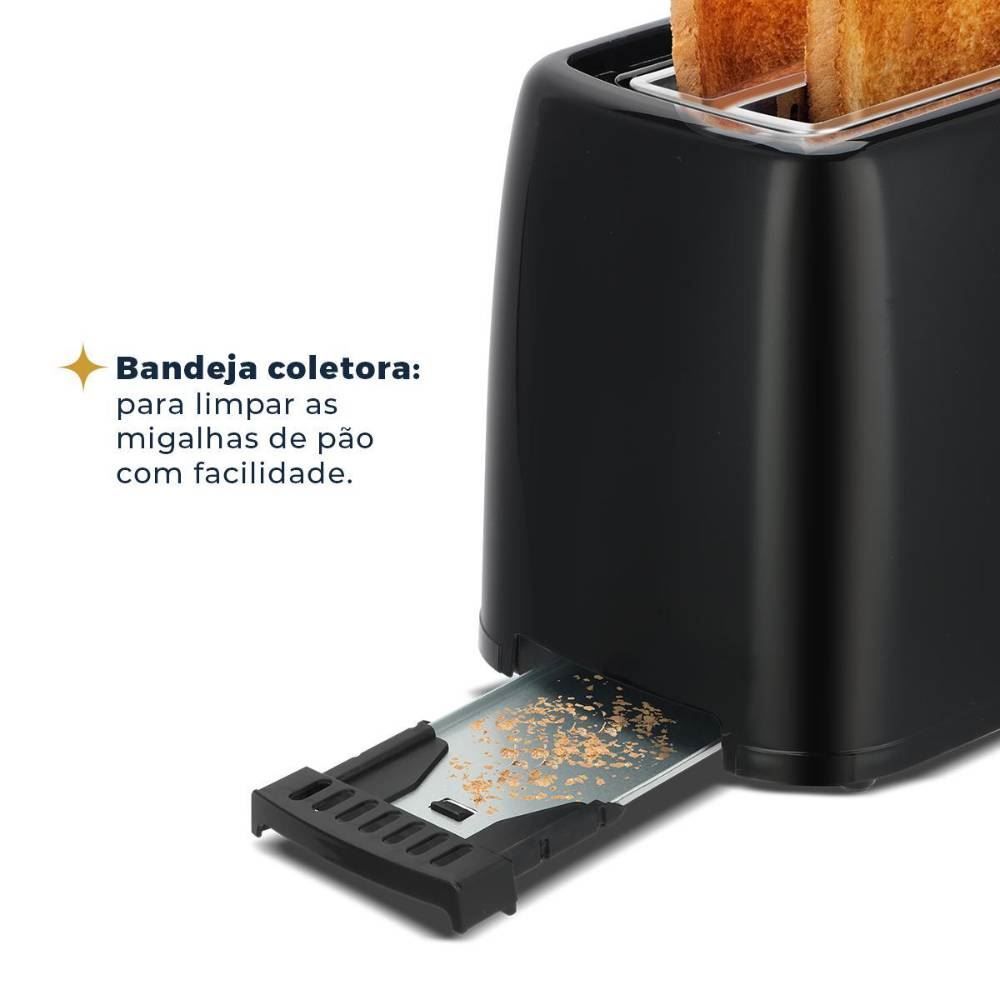 Torradeira Britânia 6 Níveis de Tostagem 700W BTR05A