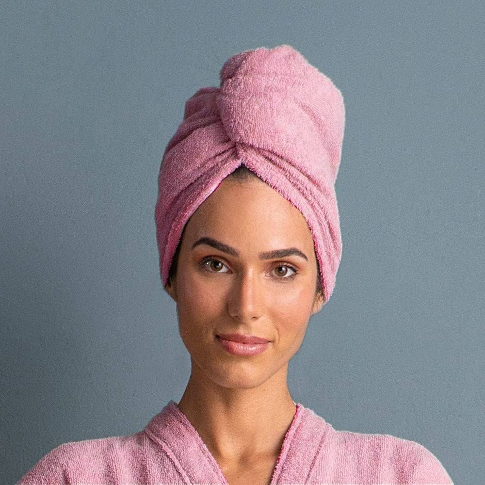 Touca De Banho Felpuda Havan - Perfume Rosa
