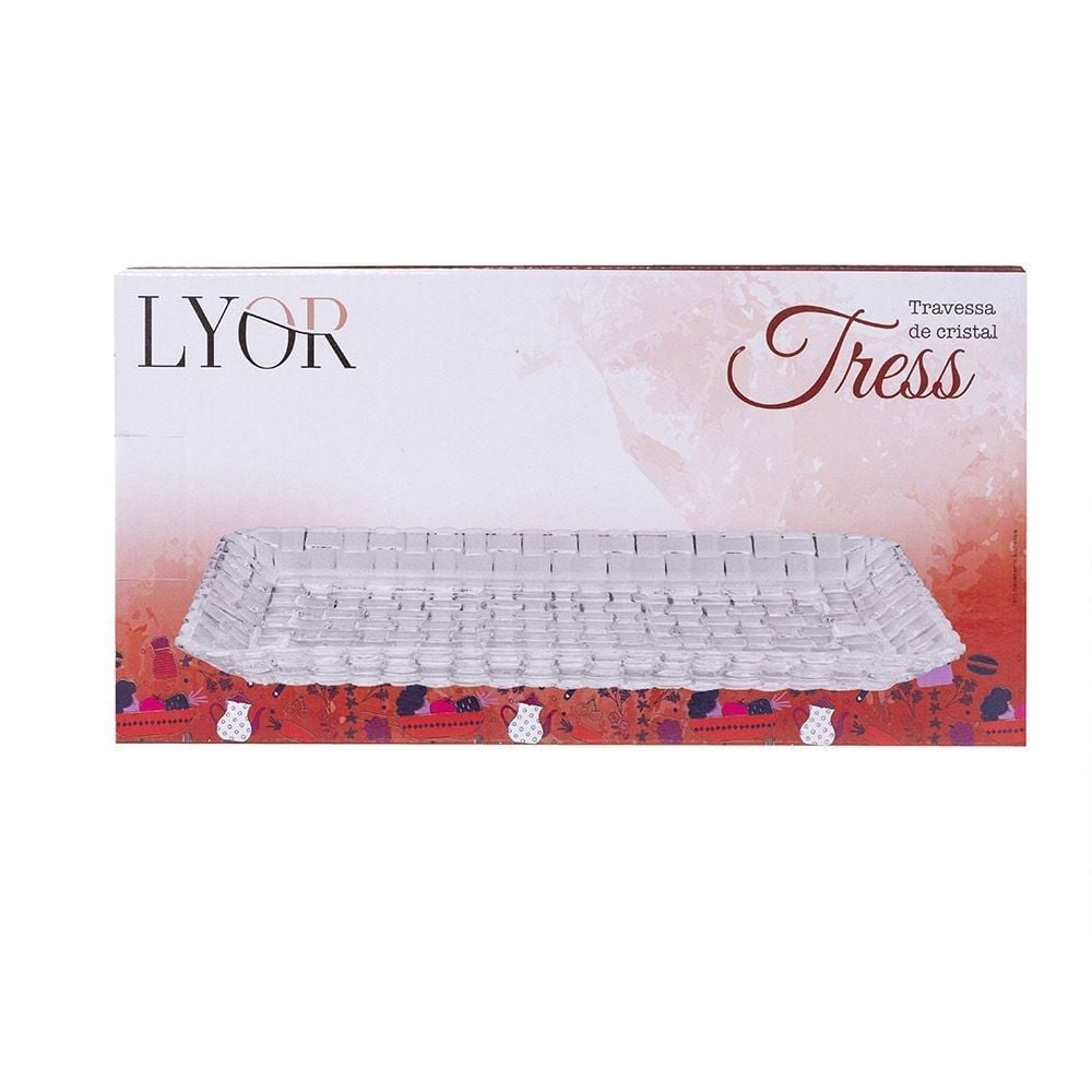 Travessa de Cristal Tress Lyor - Transparente
