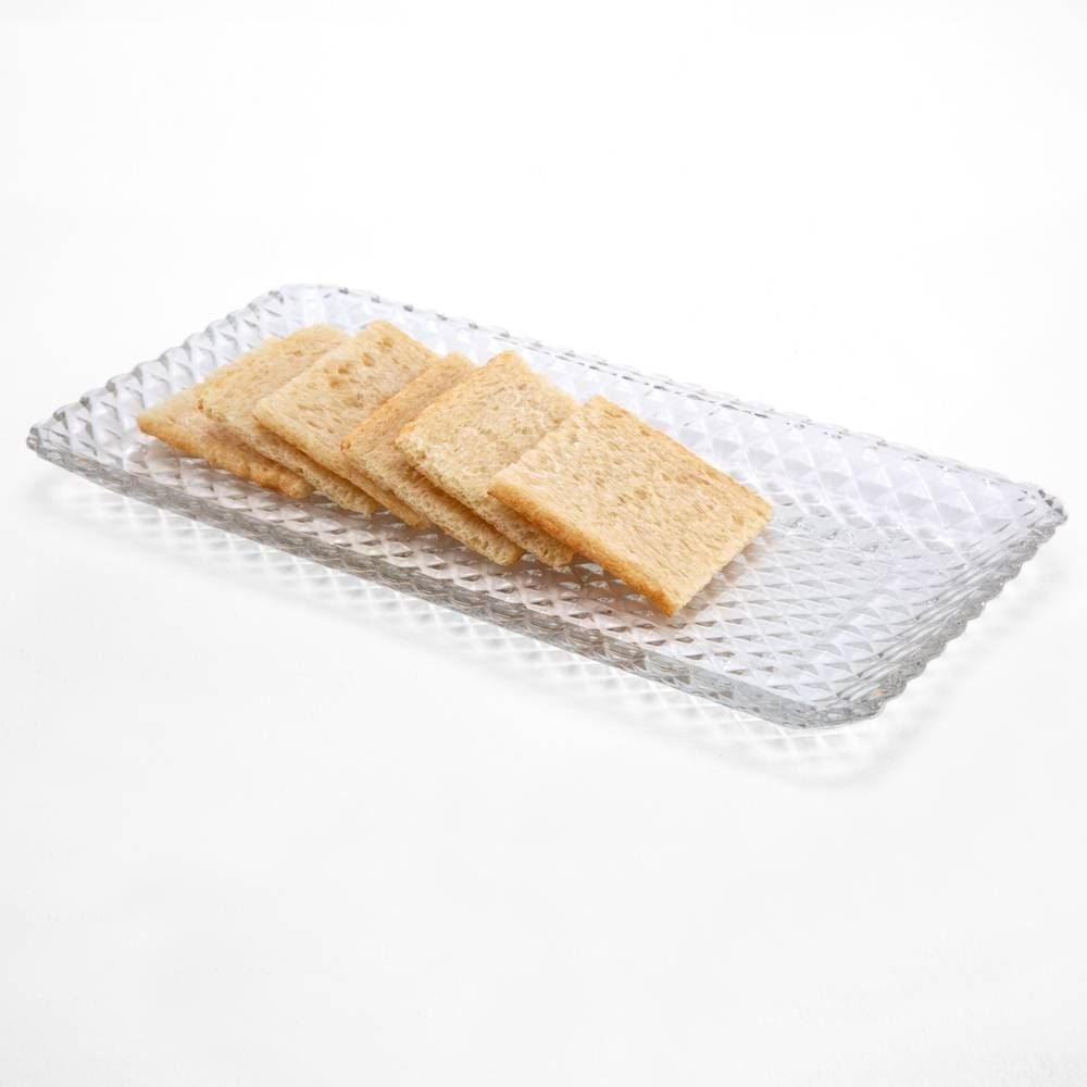 Travessa De Cristal Tress 25X13x2cm Lyor - Diamente