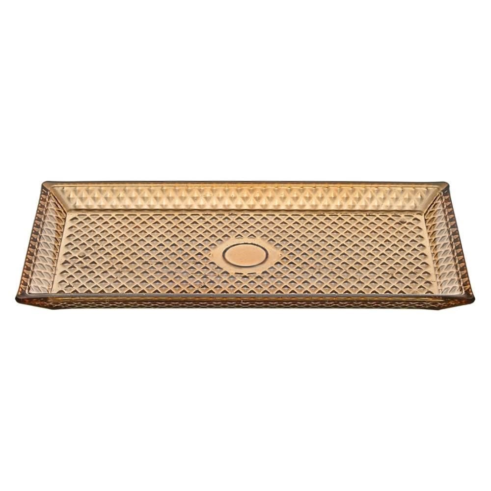 Travessa Retangular Zafira Vitazza Café - Vidro