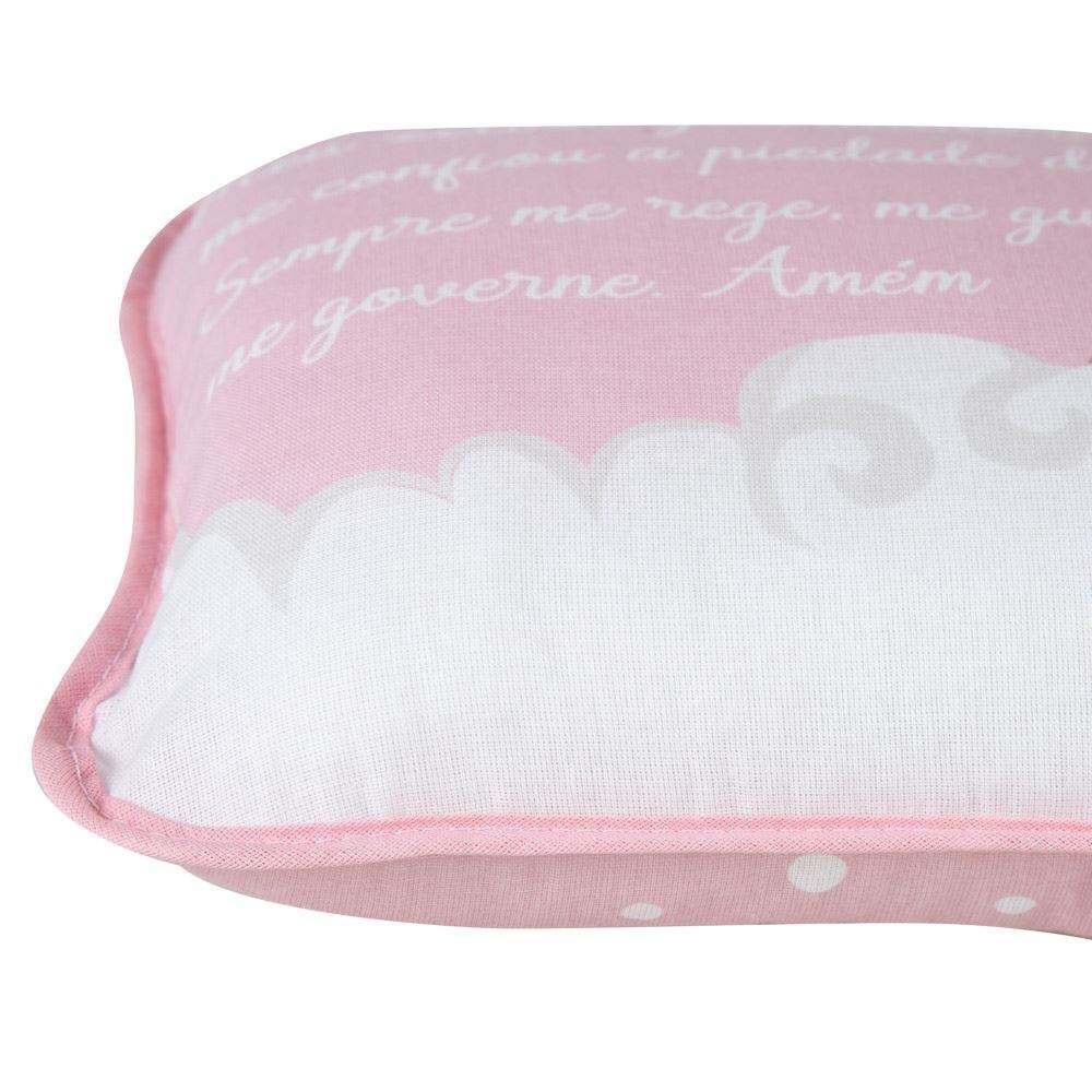 Travesseiro De Bebê Santo Anjo Havan Baby - Rosa Claro