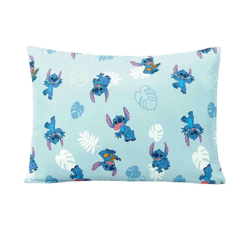 Travesseiro Infantil 100% Poliéster Disney By Hedrons - Stitch Folhas Rotativo 
