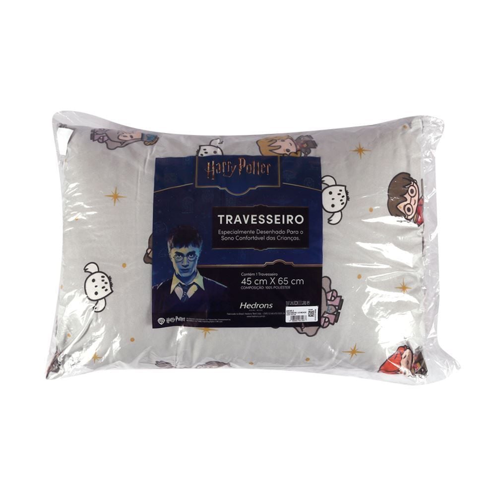 Travesseiro Licenciado Rotativo 45 X 65 cm Hedrons - Harry Potter