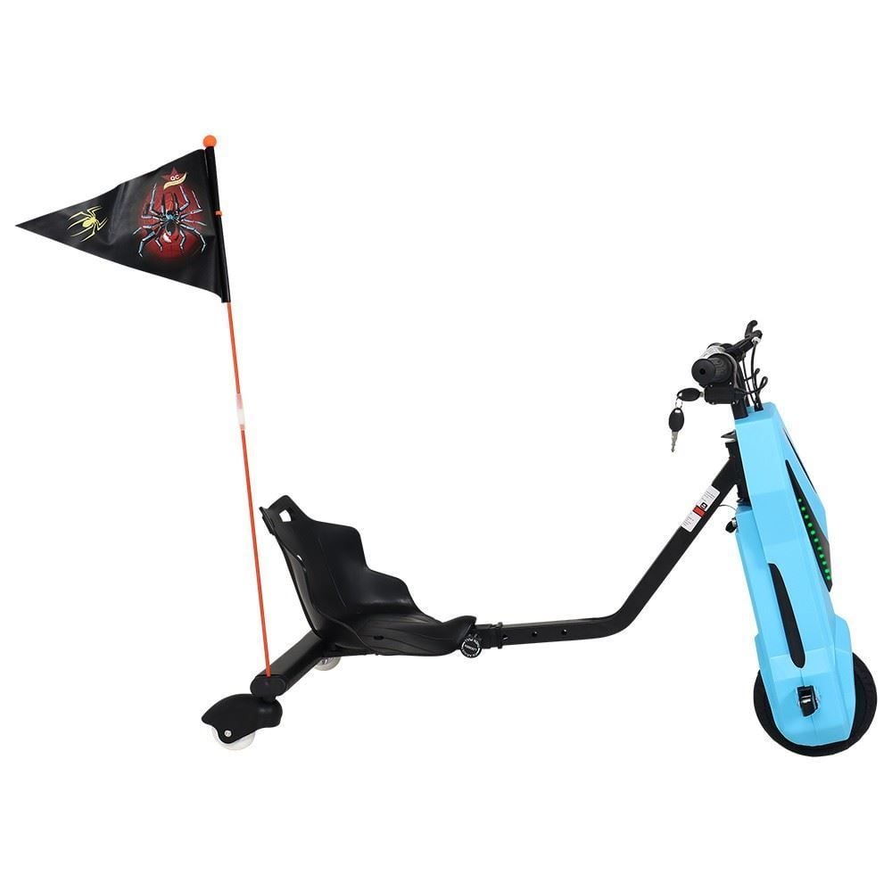 Triciclo Elétrico Drift 250W com 3 Velocidades - Azul