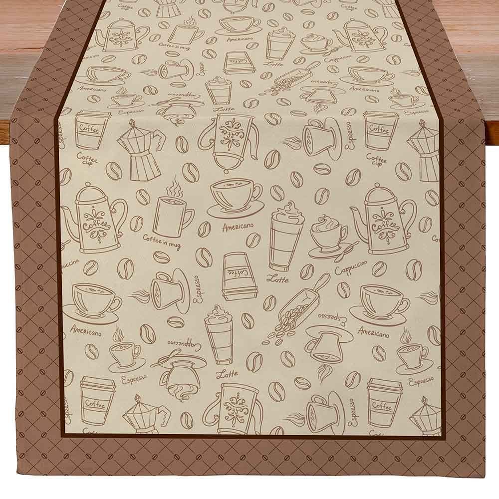 Trilho De Mesa Athenas 45Cm X 1,20M Döhler - Desenho Café