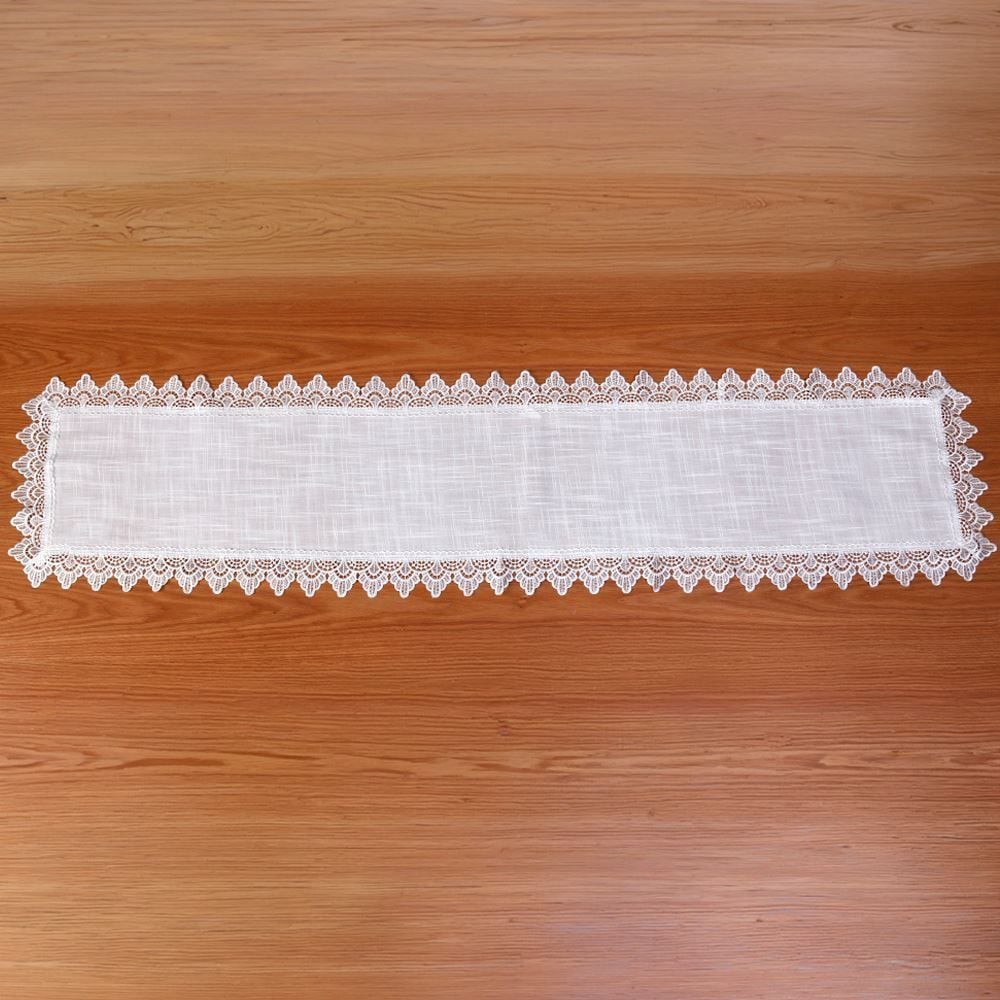 Trilho de Mesa 40 X 170 cm Renda Guipir Havan Casa - Veneza