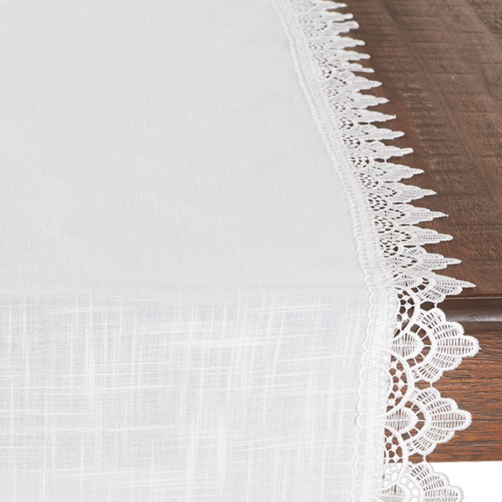 Trilho De Mesa 40X170cm Renda Guipir Finecasa - Paris