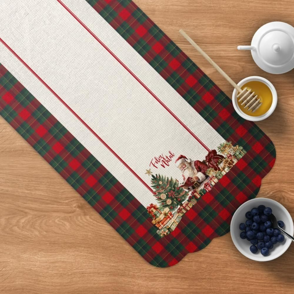 Trilho De Mesa Natalino 40X120 Cm Natal Encantado Havan Casa - Noel Xadrez