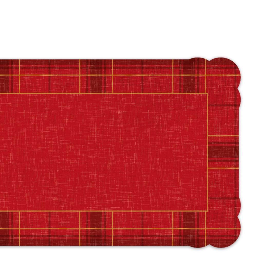 Trilho De Mesa Natalino 40 X 120Cm Havan Casa - Xadrez Vermelho
