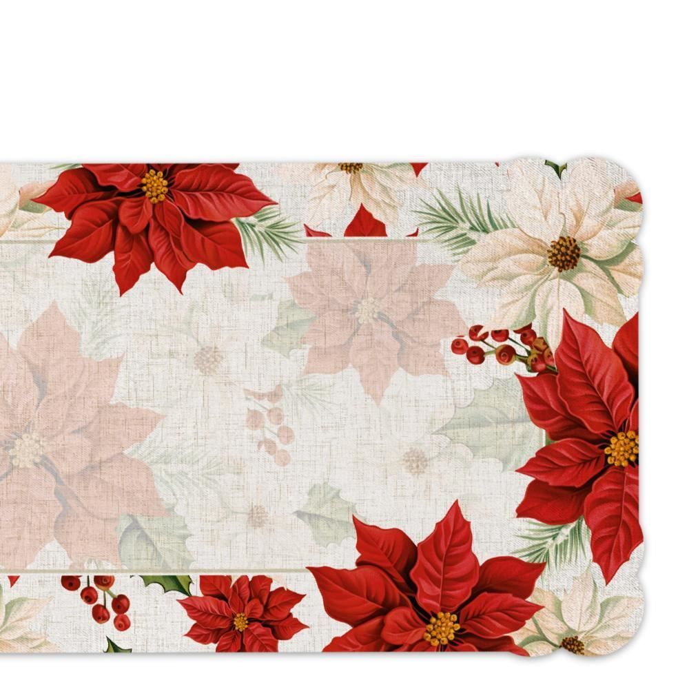 Trilho De Mesa Natalino 40 X 120Cm Havan Casa - Flores