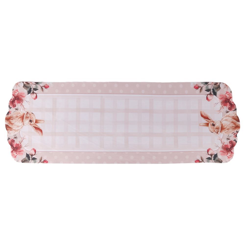 Trilho de Mesa Páscoa 40Cm X 1,20M Havan Casa - Floral Poa Rosa
