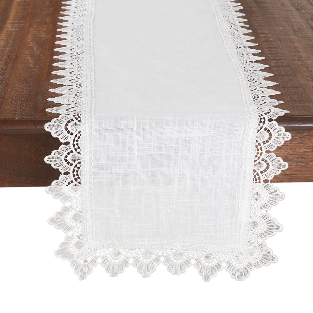 Trilho De Mesa Renda Guipir Finecasa - Paris