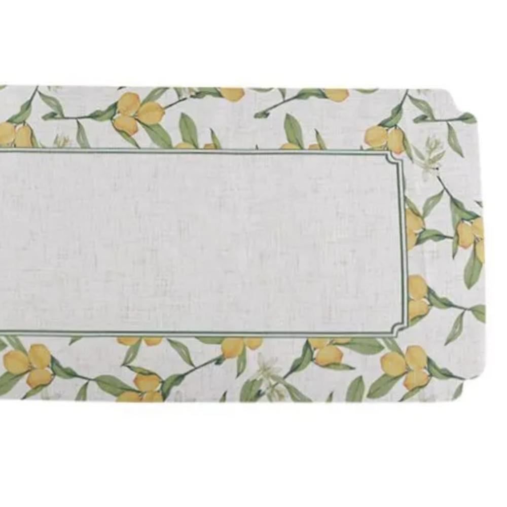 Trilho De Mesa Viena 40X120 Cm Havan Casa - Limão Siciliano