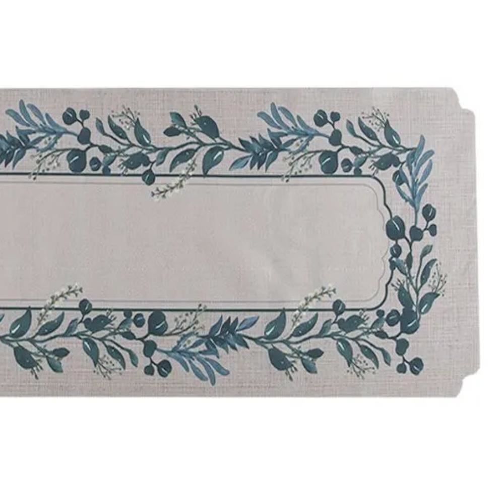 Trilho de Mesa Viena 40X120 cm Havan Casa - Ervas Verdes