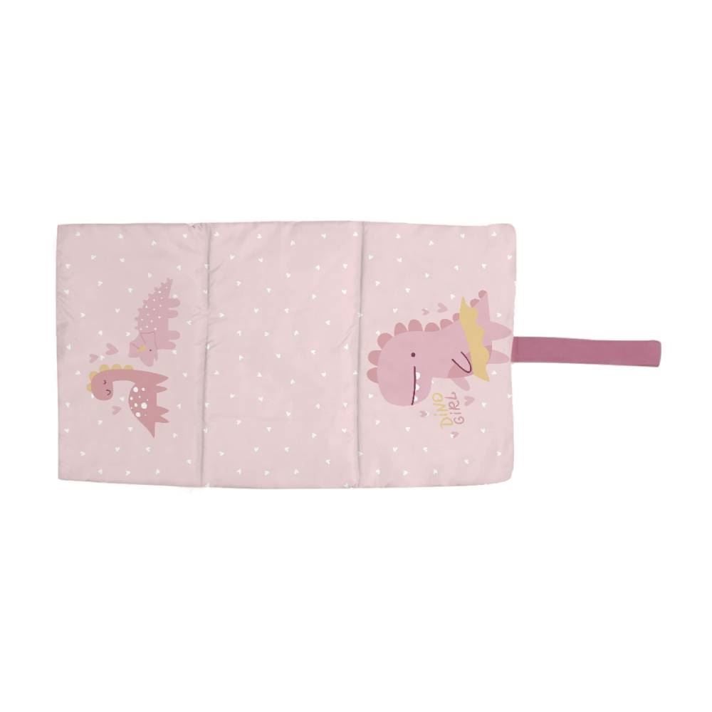 Trocador De Fraldas Para Bebê Impermeável Havan Baby - Dino Girl