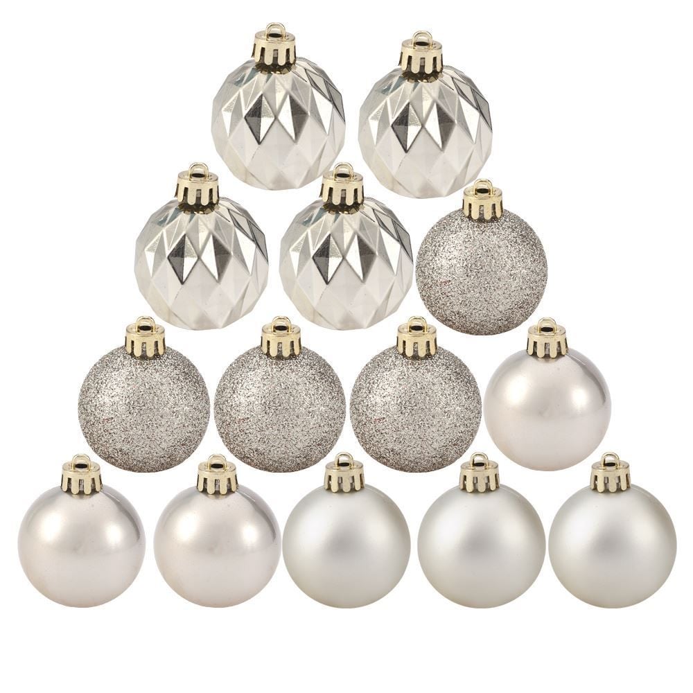 Tubo Bola De Natal Champanhe 4 Cm Com 14 Unidades Havan Casa - ST79380