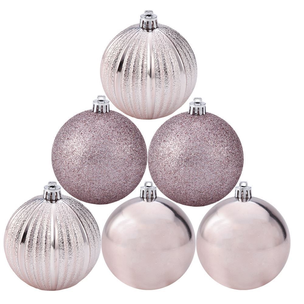 Tubo Bola De Natal Prata 8 Cm Com 6 Unidades Havan Casa - ST79400