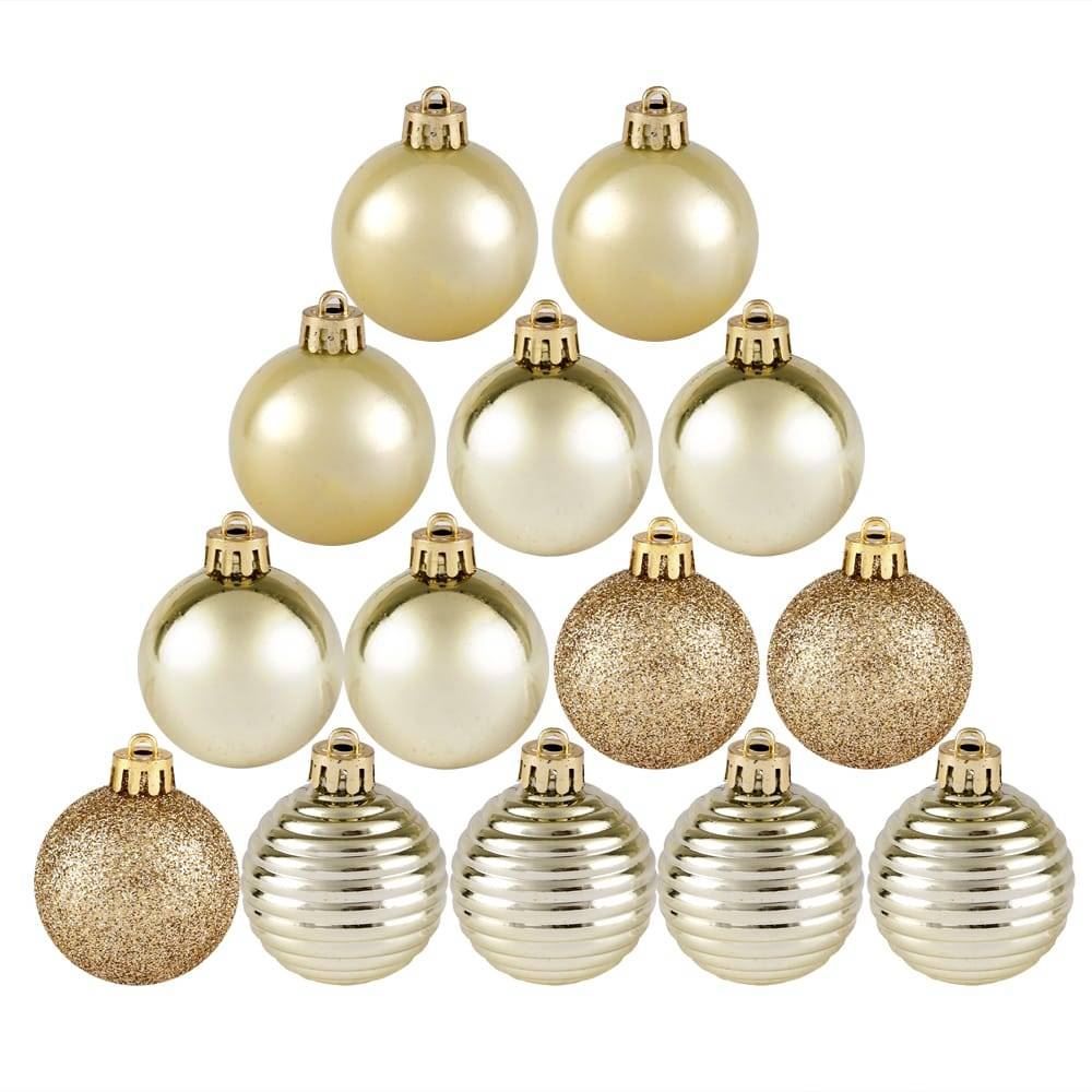 Tubo De Bolas Natalinas Dourado 4 Cm Havan Casa - ST70609