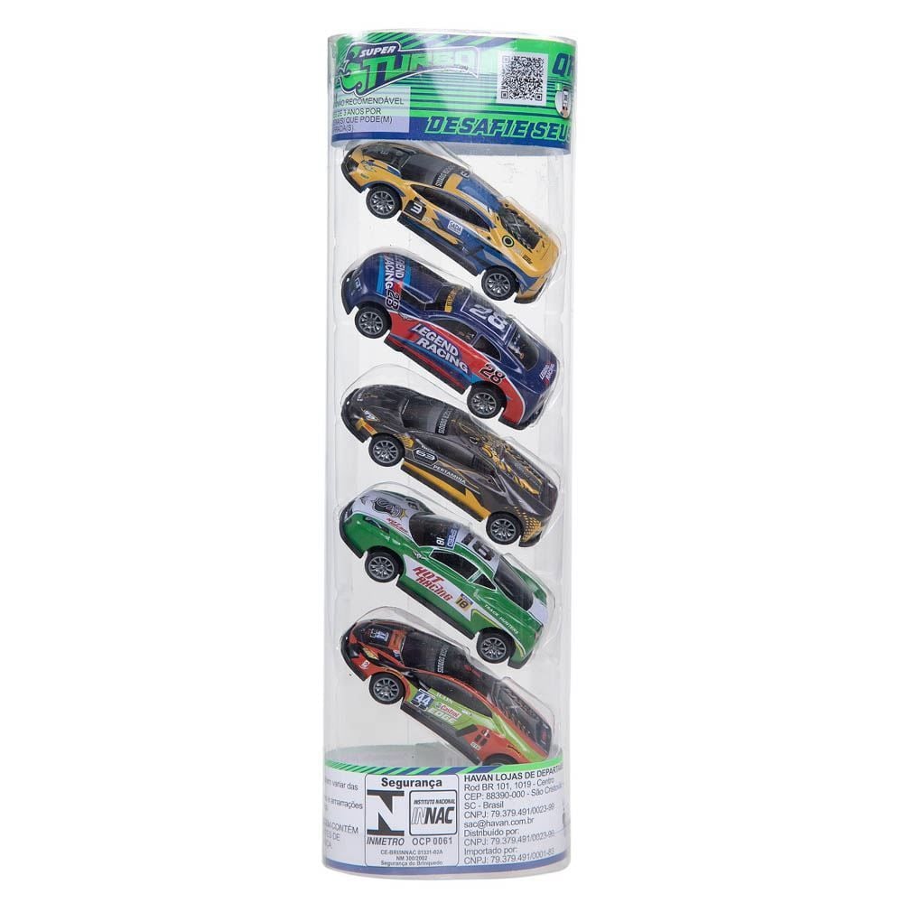 Tubo Havan Com Carrinhos De Metal - HBR0217