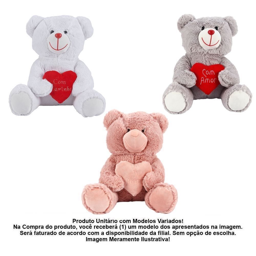 Urso de Pelúcia Charminho Bichinhos Carinho - Sortido