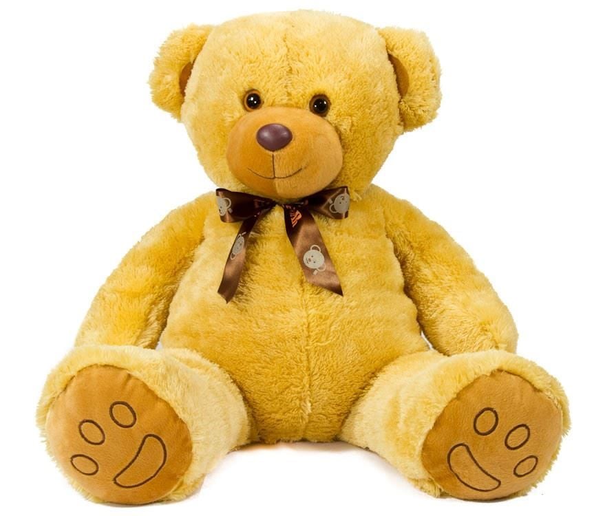 Pelúcia Urso Charmoso 75Cm Bichinhos Carinho - Bege