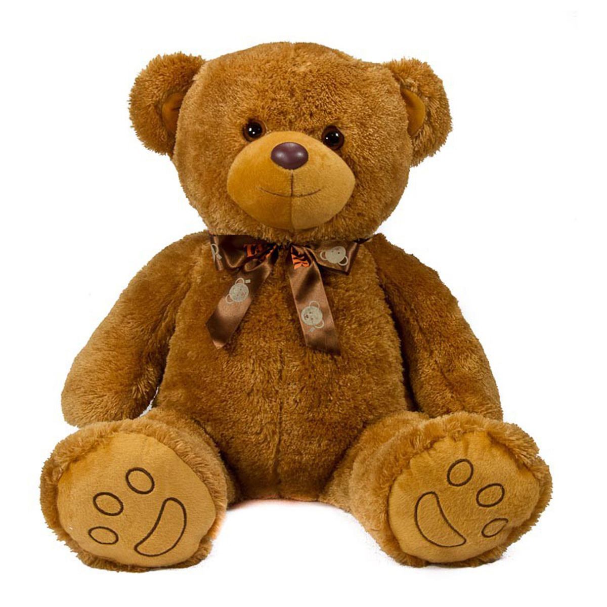 Pelúcia Urso Charmoso 75Cm Bichinhos Carinho - Bege