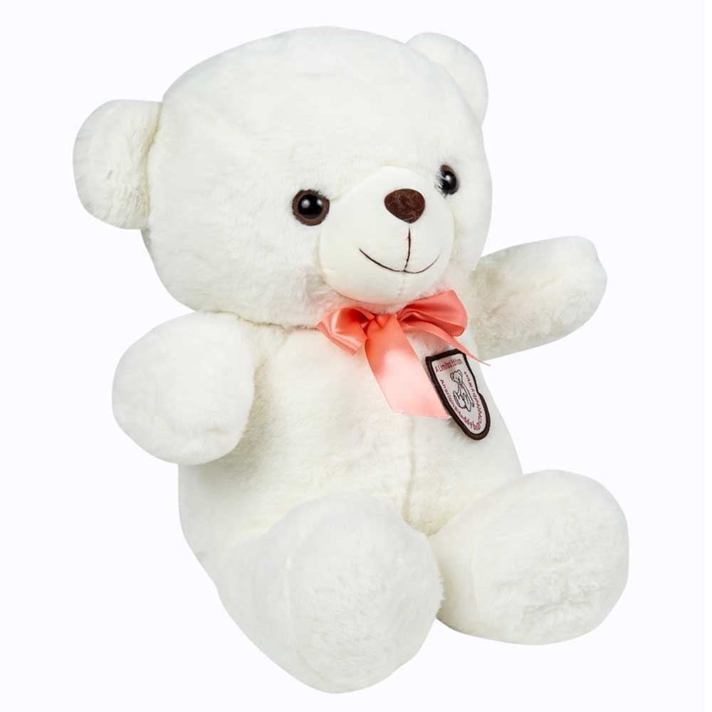 Urso De Pelúcia 40Cm Branco Havan Toys - HBR0334