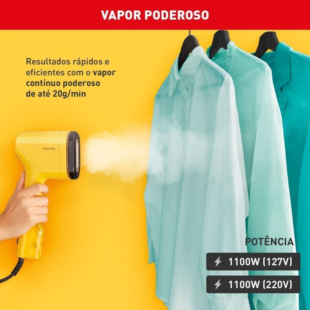 Vaporizador De Roupas Arno Pure Pop Amarelo HS26