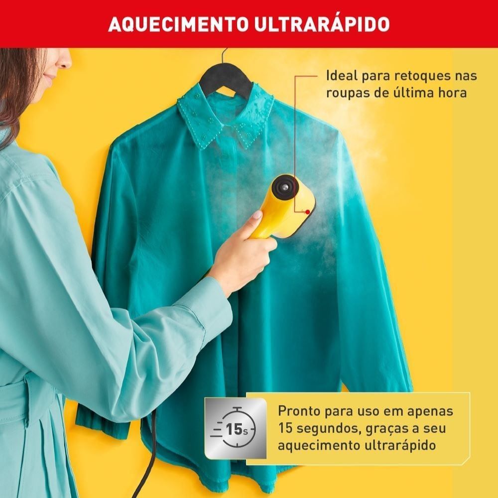 Vaporizador De Roupas Arno Pure Pop Amarelo HS26