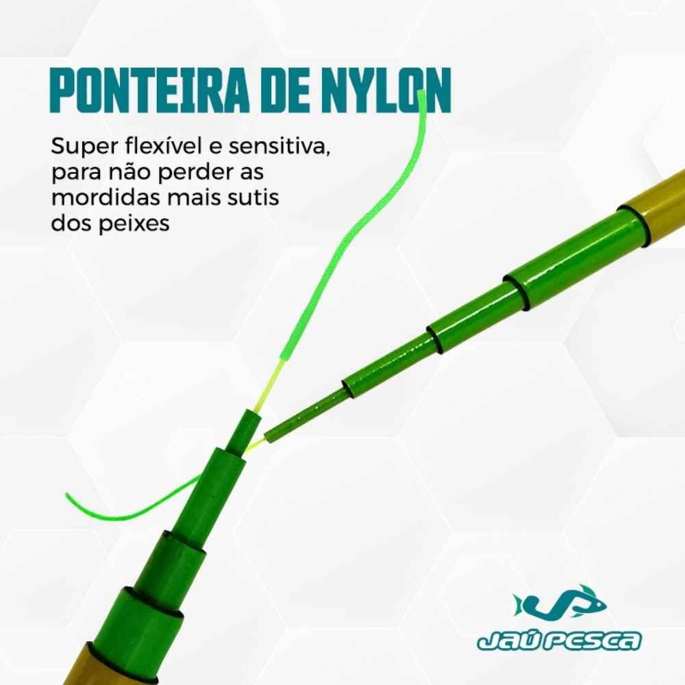 Vara de Pesca Telescópica Bamboo Verde Jaú Pesca - JP99006