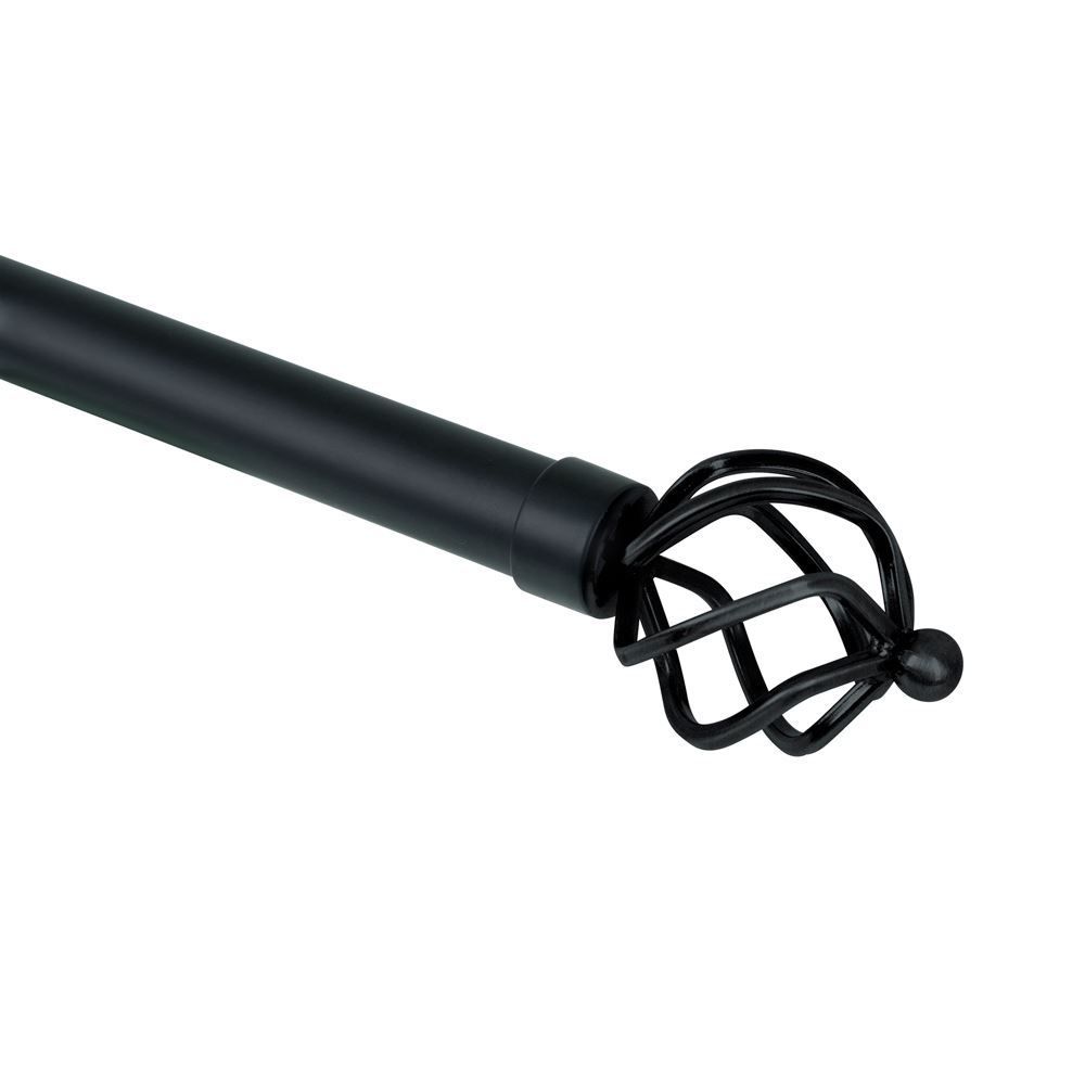 Varão Extensivo 1,60 A 3,00M Coroa Evolux - Preto