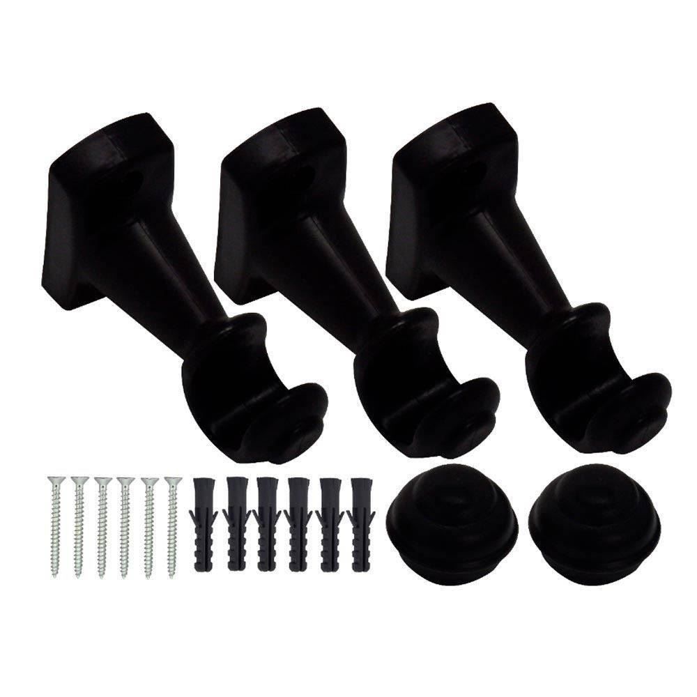 Varão De Cortina 2,50 M Grosso Fosco Havan - Preto Fosco