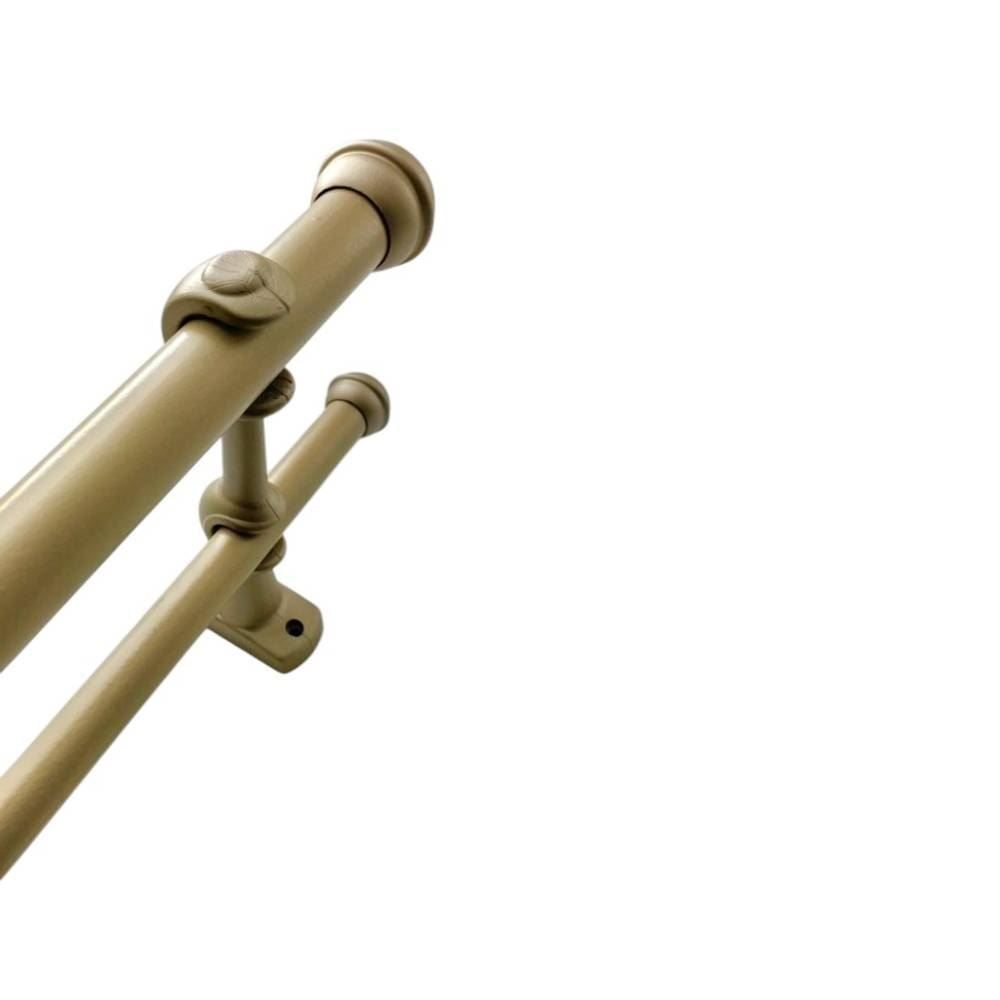 Varão De Cortina Grosso Duplo 2,00 M Prata Fosco Havan - Champanhe 