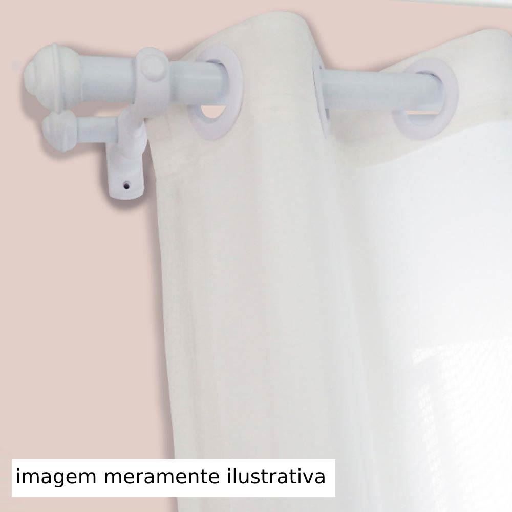 Varão De Cortina Grosso Duplo 2,50 M Fosco Havan - Branco Fosco 
