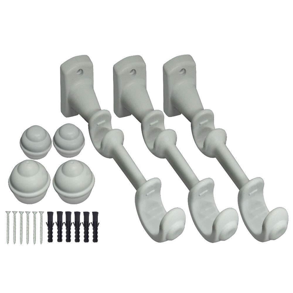 Varão De Cortina Grosso Duplo 2,50 M Fosco Havan - Branco Fosco 