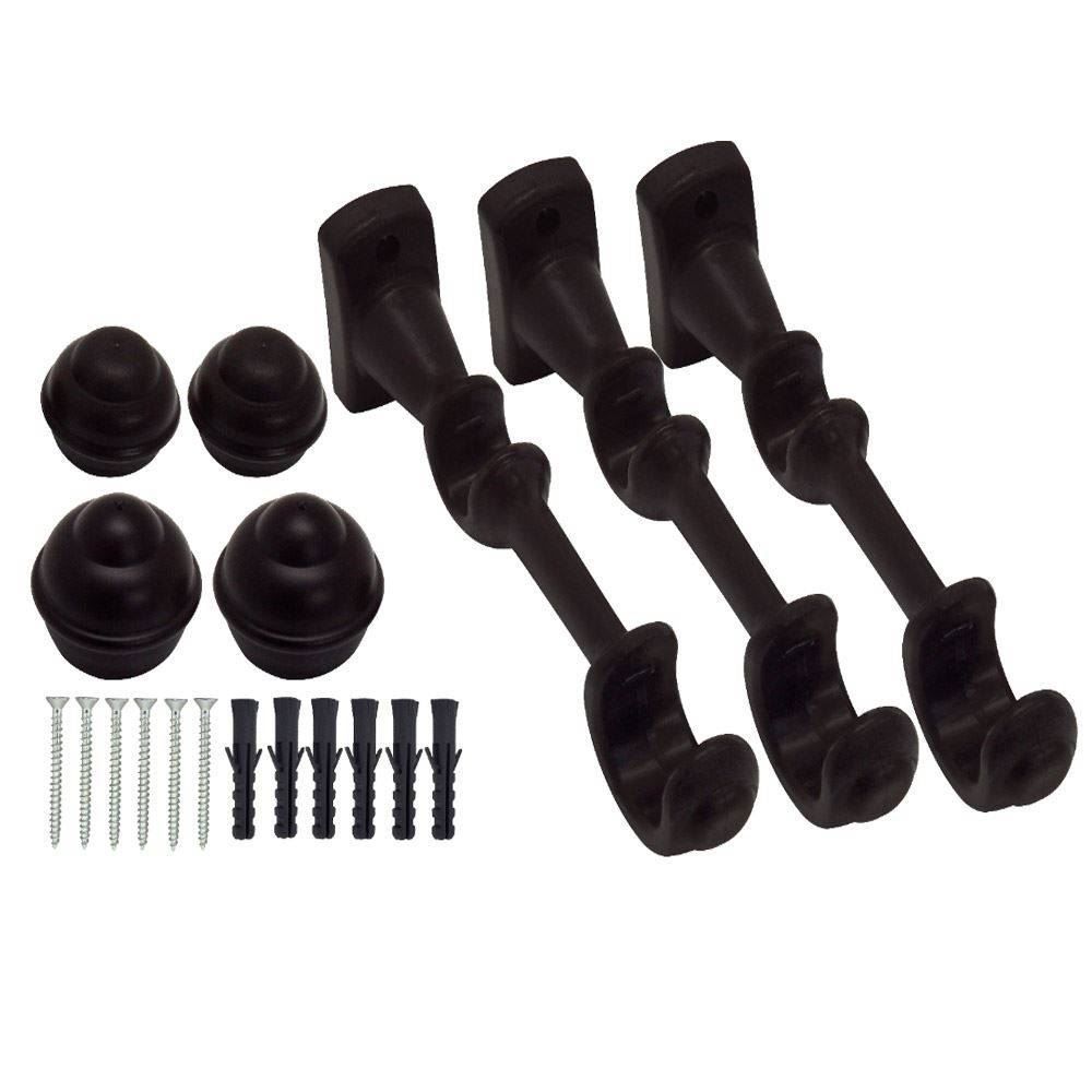 Varão De Cortina Grosso Duplo 2,50 M Fosco Havan - Imbuia Fosco