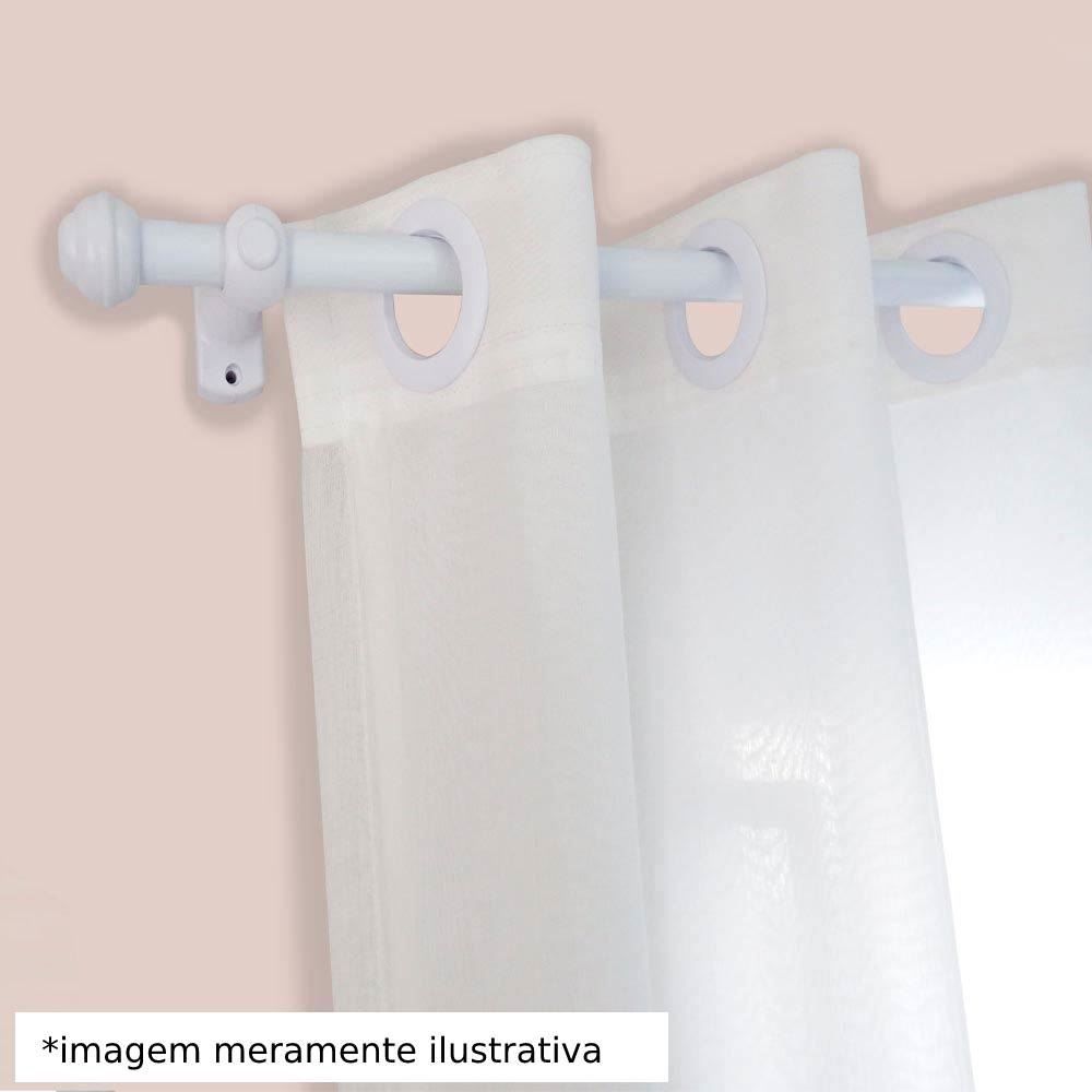 Varão De Cortina 2,50M Médio Havan Casa Fosco - Branco Fosco 