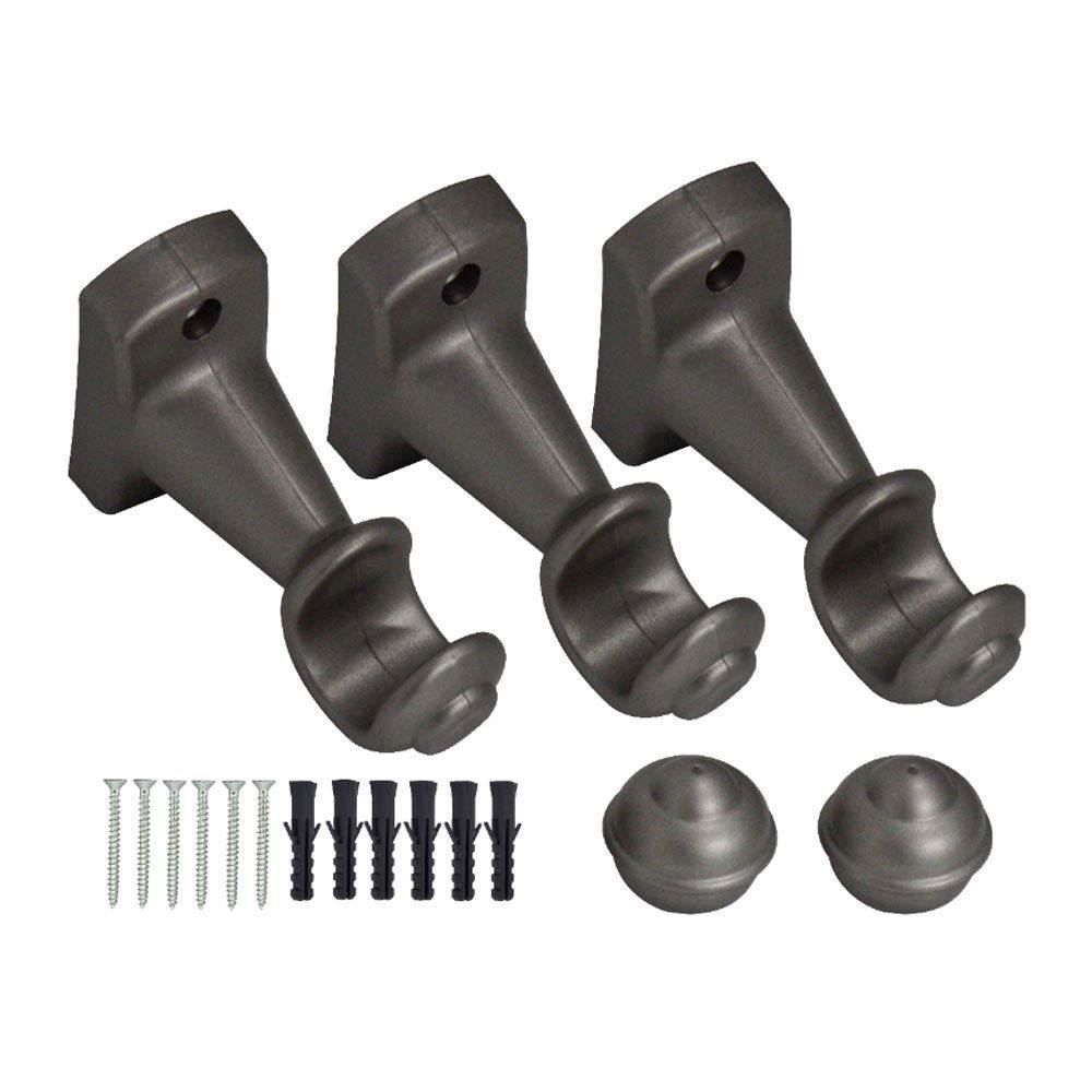 Varão De Cortina 2,50 M Médio Prata Fosco Havan - Prata Fosco