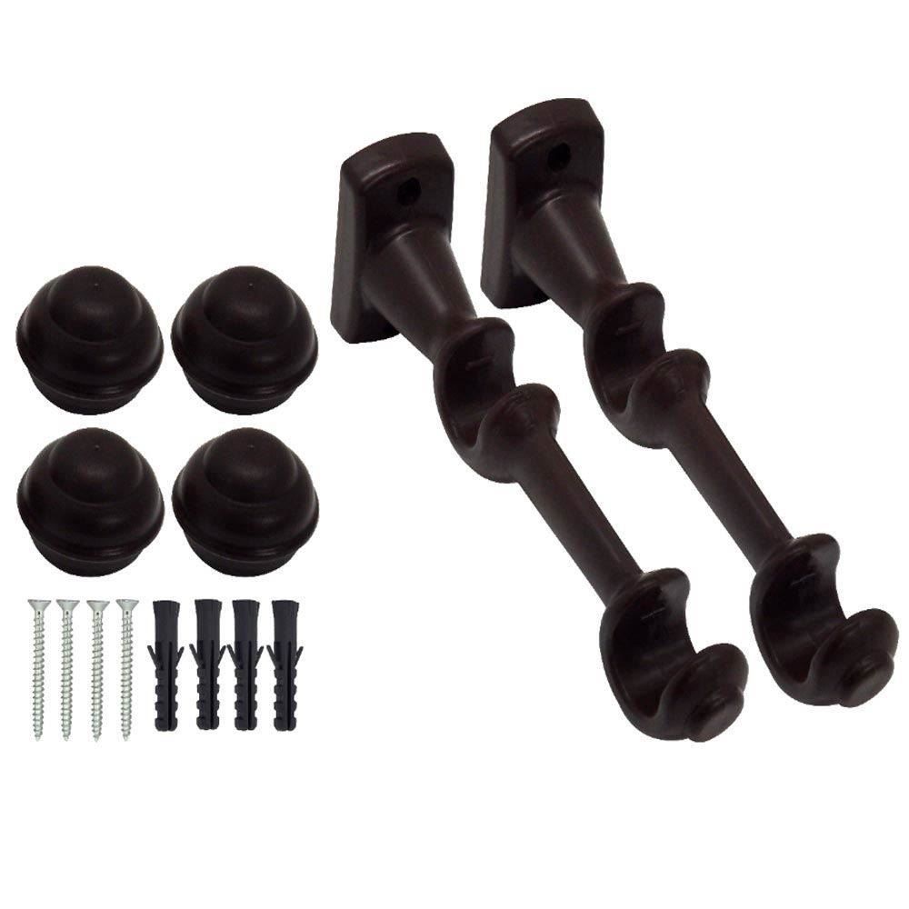 Varão De Cortina Médio Duplo 2 M Fosco Havan - Imbuia Fosco