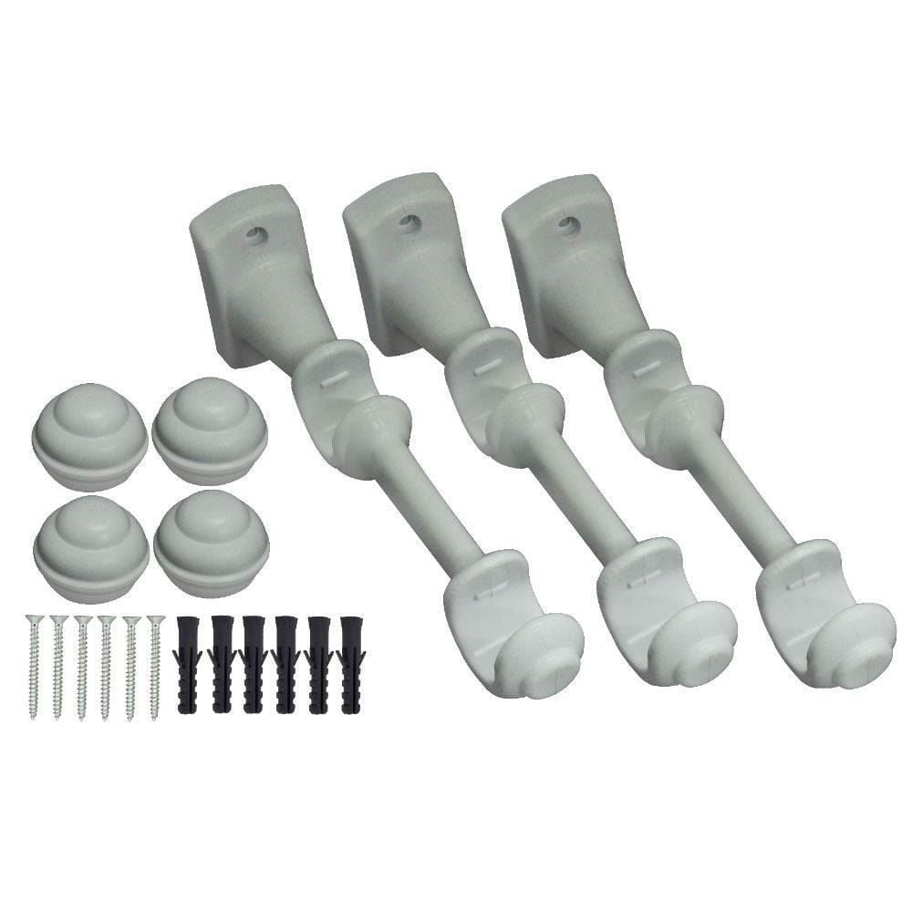 Varão Para Cortina Médio Duplo 2,50M Fosco Havan - Branco Fosco 