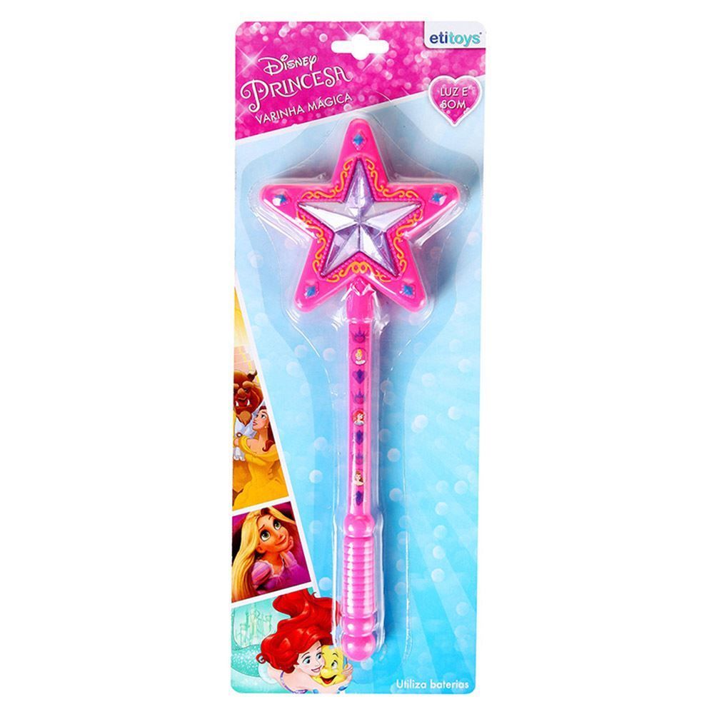 Varinha Mágica Estrela Princesas Etitoys - YD-131