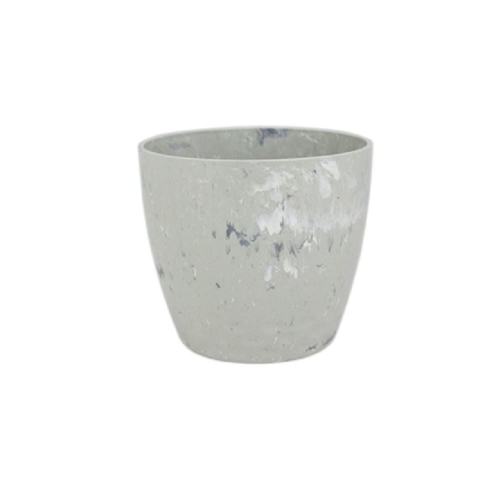 Vaso Cachepô Diamond 15Cm Branco Forth Jardim - 497-6