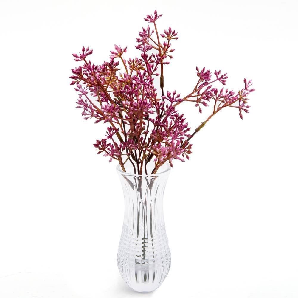 Vaso De Cristal Wolff Queen 6 X 15Cm - Transparente